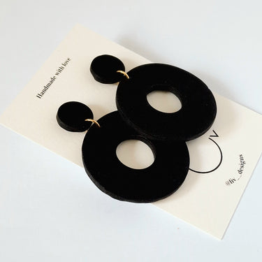Mango earrings - black