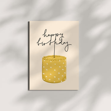 Yellow Birthday Wishes Card