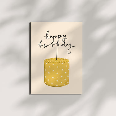 Carte Yellow Birthday Wishes