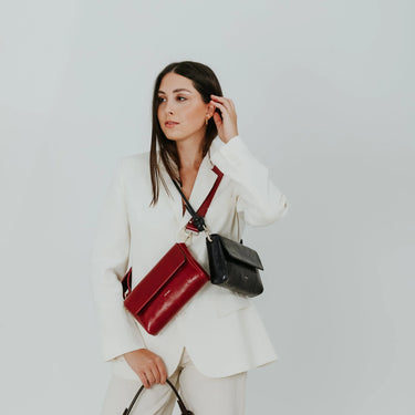 Sac AKPack large - Shiny Nappa Wine