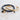 Pure bangle - gold &amp; black onyx 