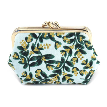 Porte-monnaie à clips - Gui menthe