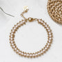 Bracelet Nia doré - rose