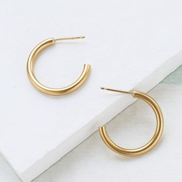 Boucles Basic dorées - petites