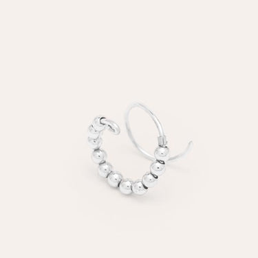 Mini twisted fruit ring buckle - silver
