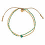Bracelet Friendship doré - aventurine