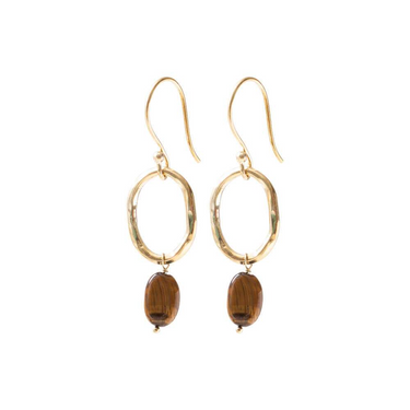 Boucles Graceful doré - Oeil de tigre