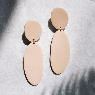 Cozumel earrings - beige