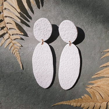 Cozumel earrings - white