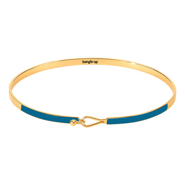 Lily Emaille Armband - Ente blau