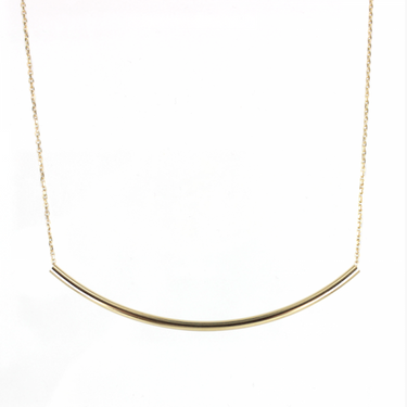 Collier Tube - doré