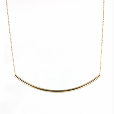 Tube Necklace - gold