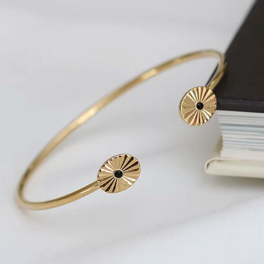 Bracelet jonc Diana - noir