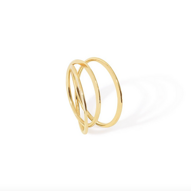 Pure triple ring - gold