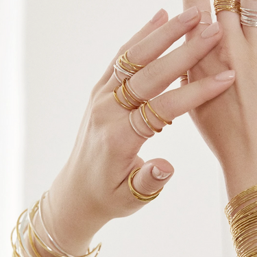 Bague double Pure - doré