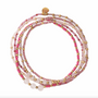 Bracelet Together doré - quartz rose