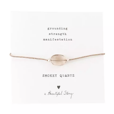 Bracelet Gemstone card  - Quartz fumé
