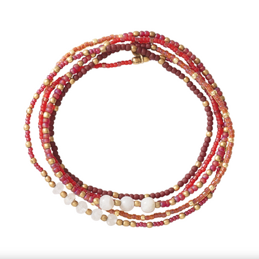 Bracelet Together doré - Pierre de Lune