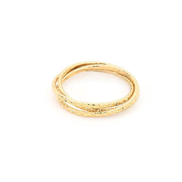 Triple Chloé ring - gold