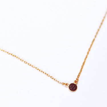 Collier Pepita - Lie de vin