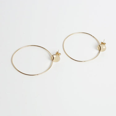 Mira Hoop Earrings - white