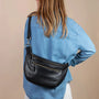Banane Drew Bum Maxi - Black Soft Grain Leather