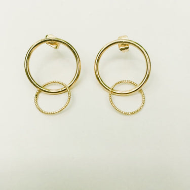 Eclipse Double Hoop Earrings 