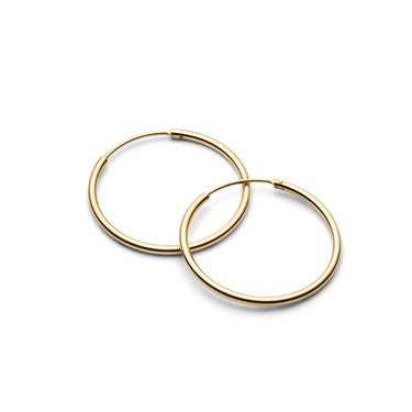 Hoops M earrings - gold