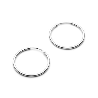 Boucles Hoops M - argenté