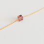 Quadratisches Perlenarmband - altes Rosa