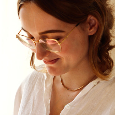 Collier Tube - doré