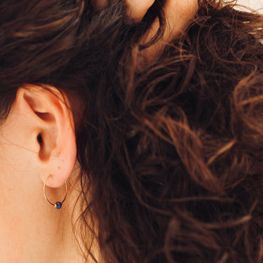 Small White Howlite earrings