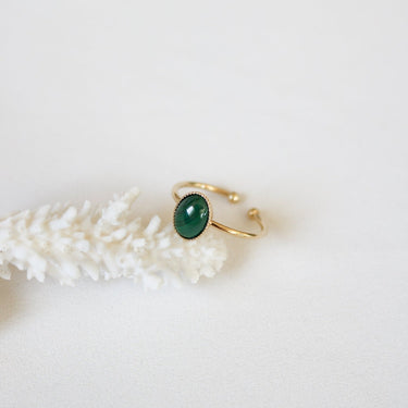 Bague Louise moyenne - vert malachite