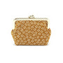 Petit porte-monnaie à clips - Sakura moutarde
