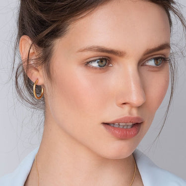 Boucles Basic dorées - petites