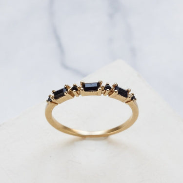 Bague Simone doré - noir