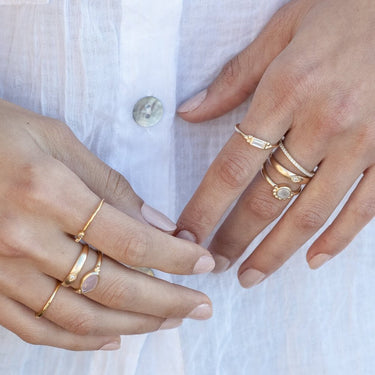 Bague Tres doré - cristal