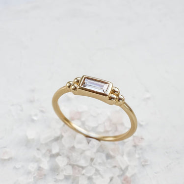 Bague Tres doré - cristal
