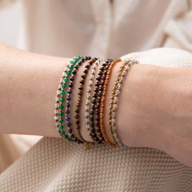 Bracelet Beautiful doré - Cornaline