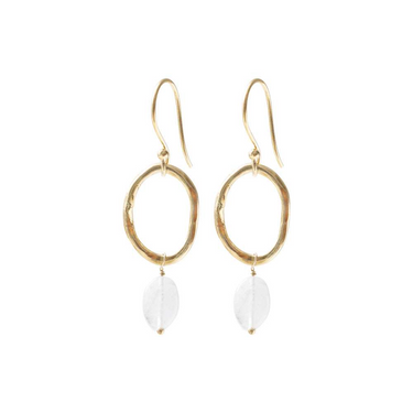 Boucles Graceful doré - Pierre de Lune