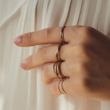 Dreifacher Chloé-Ring – Gold