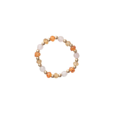 Bague Unity - Quartz rose & Cornaline & Citrine