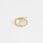 Bague Ginko ouverte - Nacre