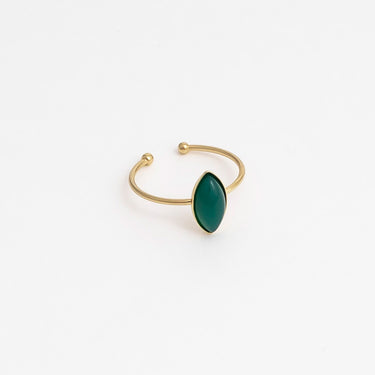 Bague Henriette - Agate verte