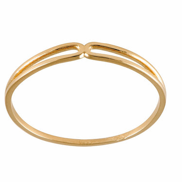 Serpentine 2 ring - pure gold