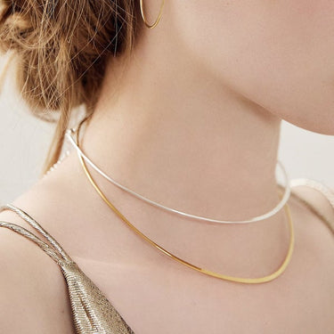 Collier choker Pure - argenté