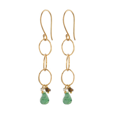 Boucles Glowing doré - Aventurine