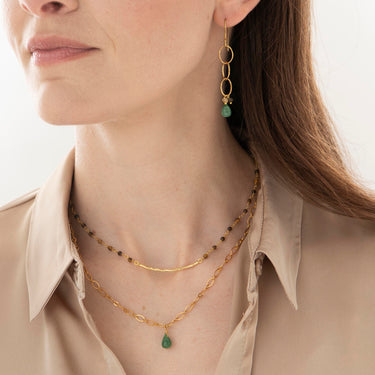 Boucles Glowing doré - Aventurine
