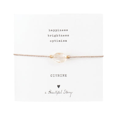 Bracelet Gemstone card  - Citrine