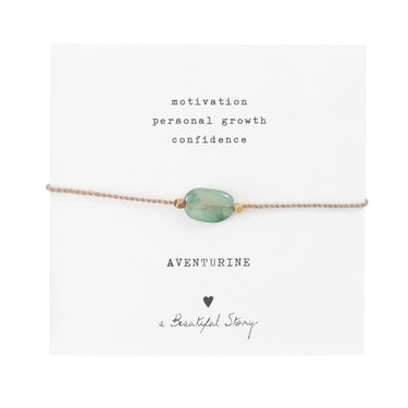 Bracelet Gemstone card  - Aventurine